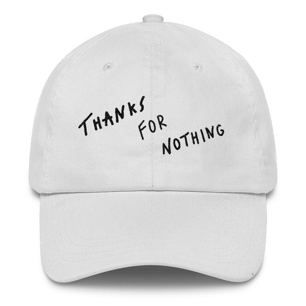 thanks for nothing Dad  hat (white)