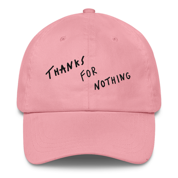 thanks for nothing Dad  hat (pink)